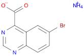 4-Quinazolinecarboxylic acid, 6-bromo-, ammonium salt