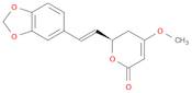 2H-Pyran-2-one,6-[(1E)-2-(1,3-benzodioxol-5-yl)ethenyl]-5,6-dihydro-4-methoxy-, (6R)-