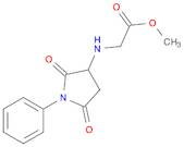 methyl N-(2,5-dioxo-1-phenylpyrrolidin-3-yl)glycinate