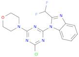 4-(4-CHLORO-6-(2-(DIFLUOROMETHYL)-1H-BENZO[D]IMIDAZOL-1-YL)-1,3,5-TRIAZIN-2-YL)MORPHOLINE
