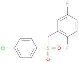 2-((4-chlorophenylsulfonyl)methyl)-1,4-difluorobenzene