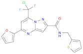 7-(Chlorodifluoromethyl)-5-(2-furanyl)-N-(2-thienylmethyl)pyrazolo[1,5-a]pyrimidine-2-carboxamide