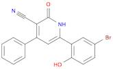 3-Cyano-4-phenyl-6-(3-bromo-6-hydroxy)phenyl-2(1H)-pyridone