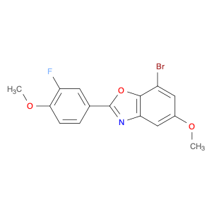 7-broMo-2-(3-fluoro-4-Methoxyphenyl)-5-Methoxy-1,3-benzoxazole