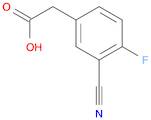 3-CYANO-4-FLUOROPHENYLACETIC ACID