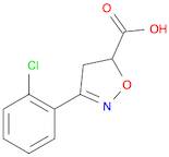 3-(2-Chlorophenyl)-4,5-dihydroisoxazole-5-carboxylic acid