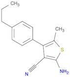 2-AMINO-5-METHYL-4-(4-PROPYLPHENYL)THIOPHENE-3-CARBONITRILE