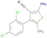 2-AMINO-4-(2,4-DICHLOROPHENYL)-5-METHYLTHIOPHENE-3-CARBONITRILE