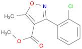 METHYL 3-(2-CHLOROPHENYL)-5-METHYL-4-ISOXAZOLECARBOXYLATE