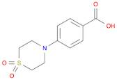 4-(1,1-DIOXO-1LAMBDA6,4-THIAZINAN-4-YL)BENZENECARBOXYLIC ACID