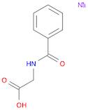 Glycine, N-benzoyl-, monosodium salt