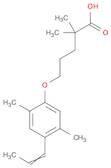 Gemfibrozil Related Compound A ,(E,Z)-2,2-dimethyl-5-[2,5-dimethyl-4-(propene-1-yl)phenoxy]valeric acid