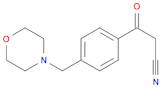 4-(4-MorpholinylMethyl)-β-oxo-benzenepropanenitrile
