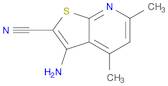 3-AMINO-4,6-DIMETHYL-THIENO[2,3-B]PYRIDINE-2-CARBONITRILE