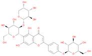 6-(2-O-α-L-Arabinopyranosyl-β-D-glucopyranosyl)-2-[4-(β-D-glucopyranosyloxy)phenyl]-5,7-dihydroxy-…