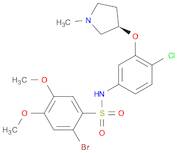 2-Bromo-N-[4-chloro-3-[[(3R)-1-methyl-3-pyrrolidinyl]oxy]phenyl]-4,5-dimethoxybenzenesulfonamide