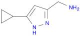 1-(5-cyclopropyl-1H-pyrazol-3-yl)methanamine