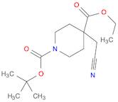 1,4-Piperidinedicarboxylic acid, 4-(cyanomethyl)-, 1-(1,1-dimethylethyl) 4-ethyl ester