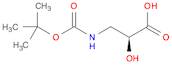 Propanoic acid, 3-[[(1,1-dimethylethoxy)carbonyl]amino]-2-hydroxy-, (2S)-