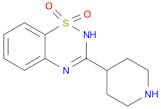 2H-1,2,4-Benzothiadiazine, 3-(4-piperidinyl)-, 1,1-dioxide