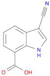 1H-Indole-7-carboxylic acid, 3-cyano-