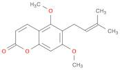 6-(3-Methyl-2-butenyl)-5,7-dimethoxy-2H-1-benzopyran-2-one