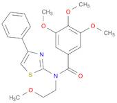 3,4,5-Trimethoxy-N-(2-methoxyethyl)-N-(4-phenyl-2-thiazolyl)-benzamide