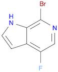 1H-Pyrrolo[2,3-c]pyridine, 7-broMo-4-fluoro-