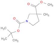 1-tert-butyl 3-methyl 3-methylpyrrolidine-1,3-dicarboxylate