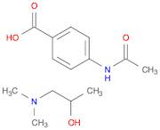 4-acetamidobenzoic acid, compound with 1-(dimethylamino)propan-2-ol (1