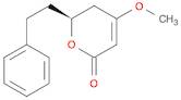 2H-Pyran-2-one, 5,6-dihydro-4-methoxy-6-(2-phenylethyl)-, (6S)-