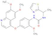 N-[4-[(6,7-Dimethoxy-4-quinolinyl)oxy]-2-methoxyphenyl]-N'-[1-(2-thiazolyl)ethyl]urea