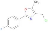 4-CHLOROMETHYL-2-(4-FLUORO-PHENYL)-5-METHYL-OXAZOLE