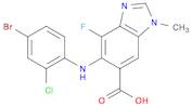 5-(4-broMo-2-chlorophenylaMino)-4-fluoro-1-Methyl-1H-benzo[d]iMidazole-6-carboxylic acid