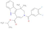 3-(3,4-Difluorobenzoyl)-1,2,3,6-tetrahydro-1,1-dimethylazepino[4,5-b]indole-5-carboxylic acid 1-methylethyl ester