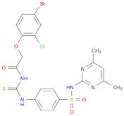 2-(4-broMo-2-chlorophenoxy)-N-(4-(N-(4,6-diMethylpyriMidin-2-yl)sulfaMoyl)phenylcarbaMothioyl)acetaMide