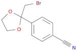 4-[2-(BROMOMETHYL)-1,3-DIOXOLAN-2-YL]BENZONITRILE