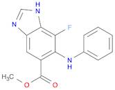methyl 7-fluoro-6-(phenylamino)-3H-benzo[d]imidazole-5-carboxylate
