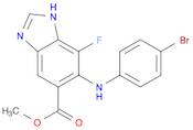 Methyl 6-(4-broMophenylaMino)-7-fluoro-1H-benzo[d]iMidazole-5-carboxylate