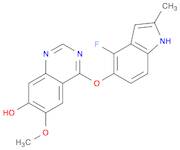 4-(4-Fluoro-2-methyl-1H-indol-5-yloxy)-6-methoxyquinazolin-7-ol