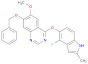 7-(BENZYLOXY)-4-(4-FLUORO-2-METHYL-1H-INDOL-5-YLOXY)-6-METHOXYQUINAZOLINE