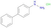 Hydrazine, (4-biphenylyl)-, hydrochloride