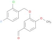 3-[(2-CHLORO-4-FLUOROBENZYL)OXY]-4-METHOXYBENZALDEHYDE
