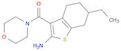 (2-Amino-6-ethyl-4,5,6,7-tetrahydrobenzo[b]thiophen-3-yl)(morpholino)methanone