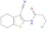 3-CHLORO-N-(3-CYANO-4,5,6,7-TETRAHYDRO-1-BENZOTHIEN-2-YL)PROPANAMIDE