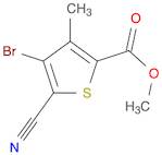 Methyl 4-broMo-5-cyano-3-Methylthiophene-2-carboxylate