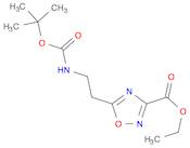 ethyl 5-(2-(tert-butoxycarbonylamino)ethyl)-1,2,4-oxadiazole-3-carboxylate
