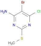 5-Bromo-6-chloro-2-(methylthio)-4-pyrimidinamine