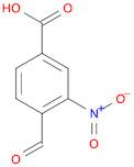 Benzoic acid, 4-formyl-3-nitro- (9CI)