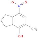 1H-Inden-4-ol,2,3-dihydro-5-methyl-7-nitro-(9CI)